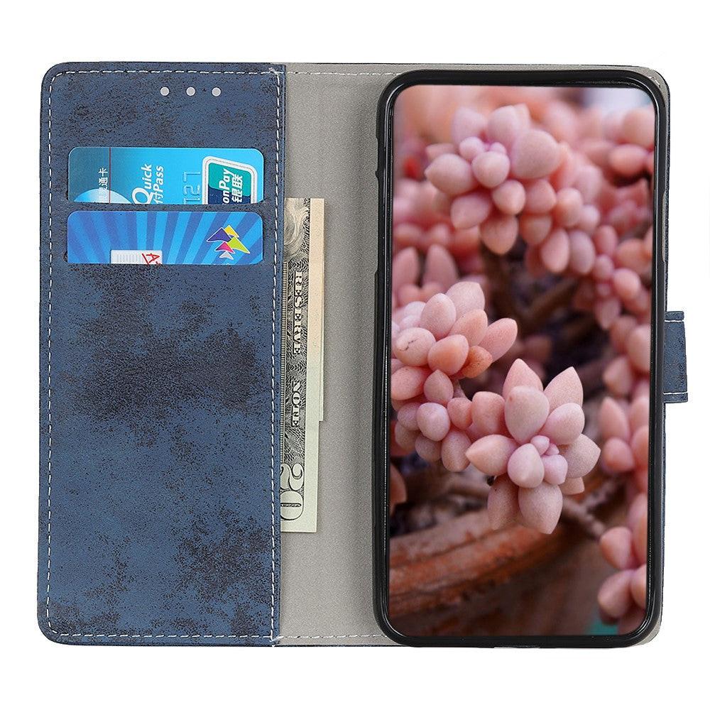 Cover-Discount  Galaxy A22 4G - Custodia Vintage in Pelle Scamosciata 