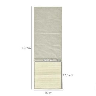 Northio  Tappetino Antigraffio Set Di 2 Protezioni Per Divano Per Gatti, Tappetino Antigraffio In Sisal, Beige + Grigio, 130X45X0,3 Cm, Per Poltrona E Divano 