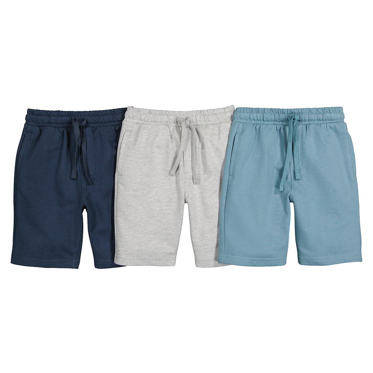 La Redoute Collections  Lot de 3 bermudas en molleton 