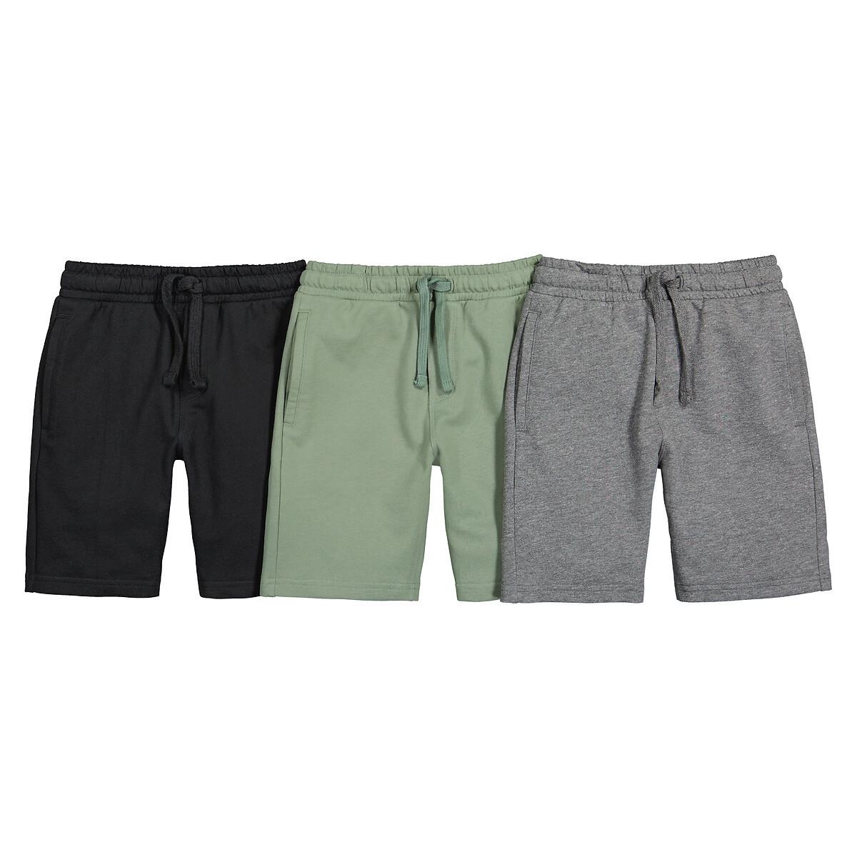 La Redoute Collections  3er-Pack Bermudas aus Sweatware 