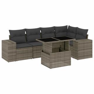 VidaXL set divano da giardino Polirattan  