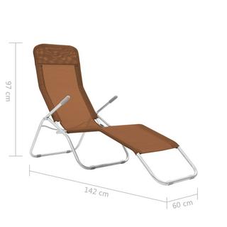 VidaXL Chaise longue tissu  