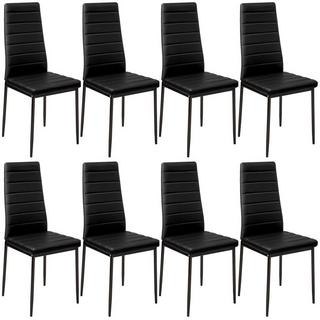 Tectake Lot de 8 chaises avec surpiqûre  