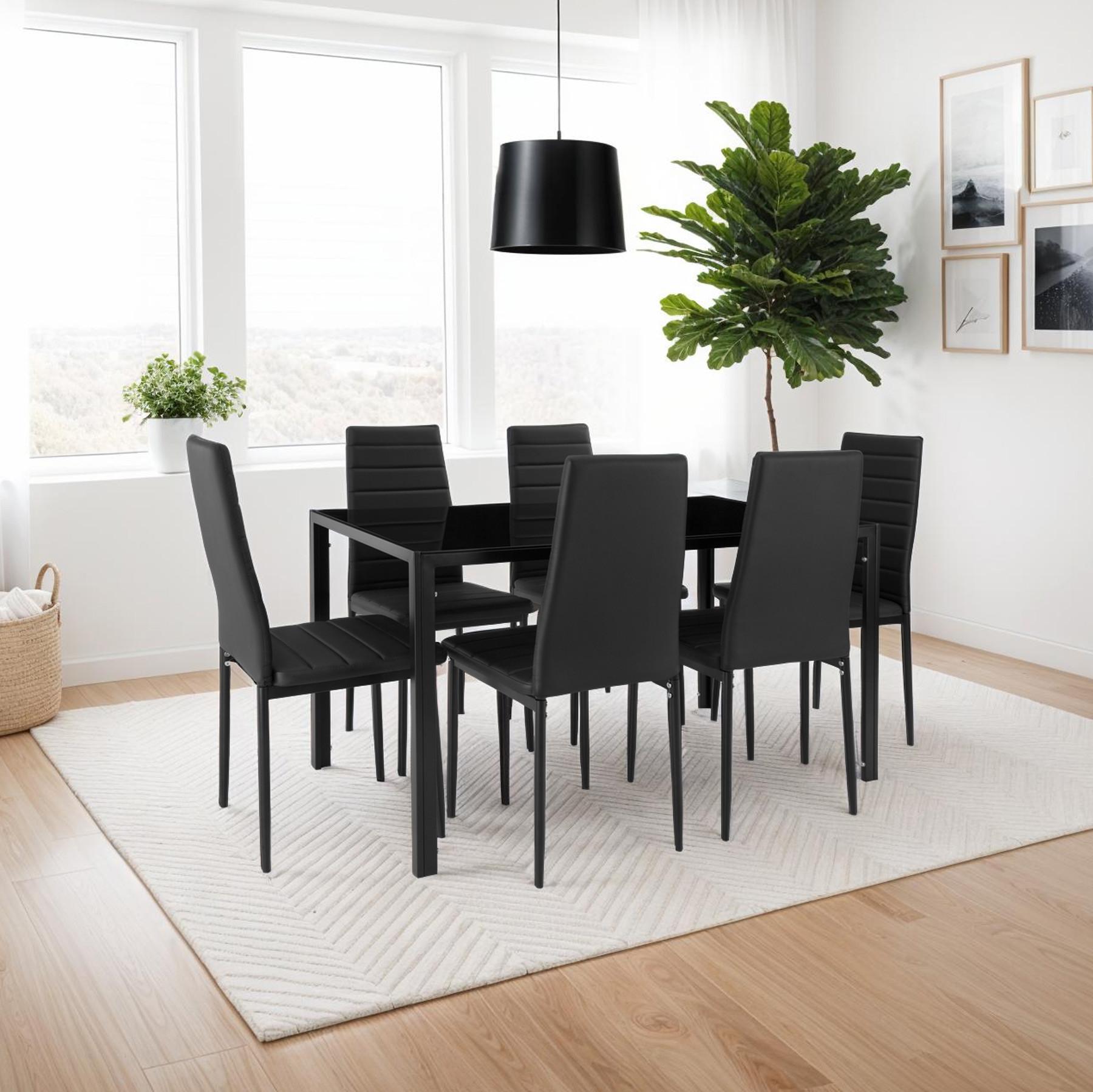 Tectake Esszimmerstühle Kunstleder  