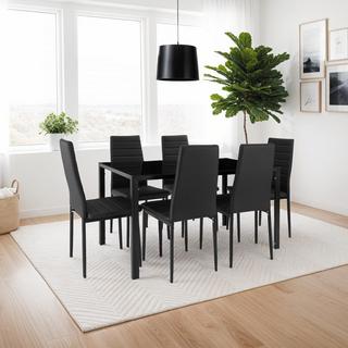 Tectake Esszimmerstühle Kunstleder  