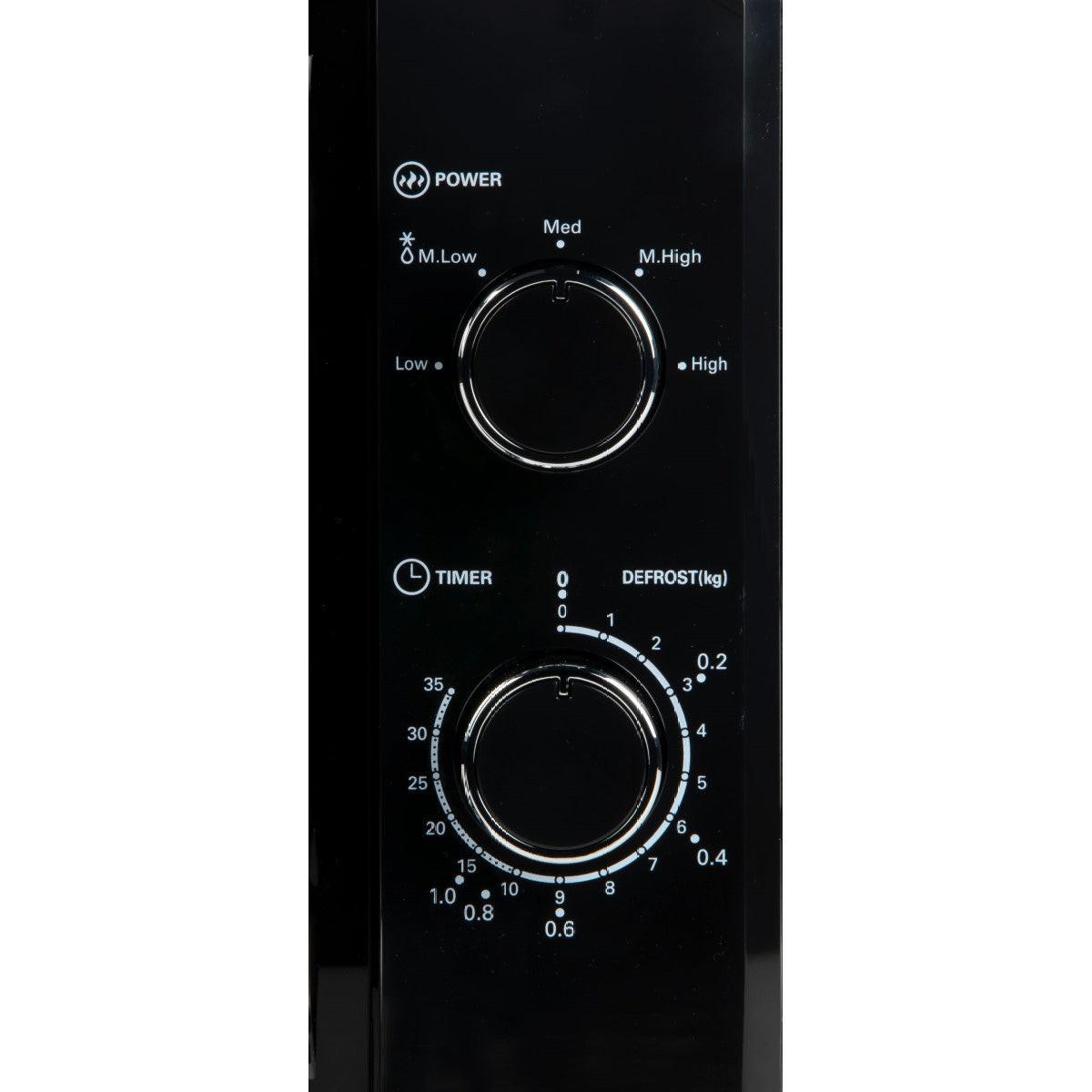 DOMO Mikrowelle Schwarz 800 W Timerfunktion  