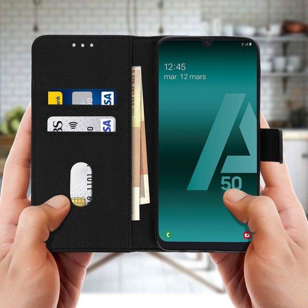 Avizar  Klapphülle Samsung Galaxy A50 Schwarz 