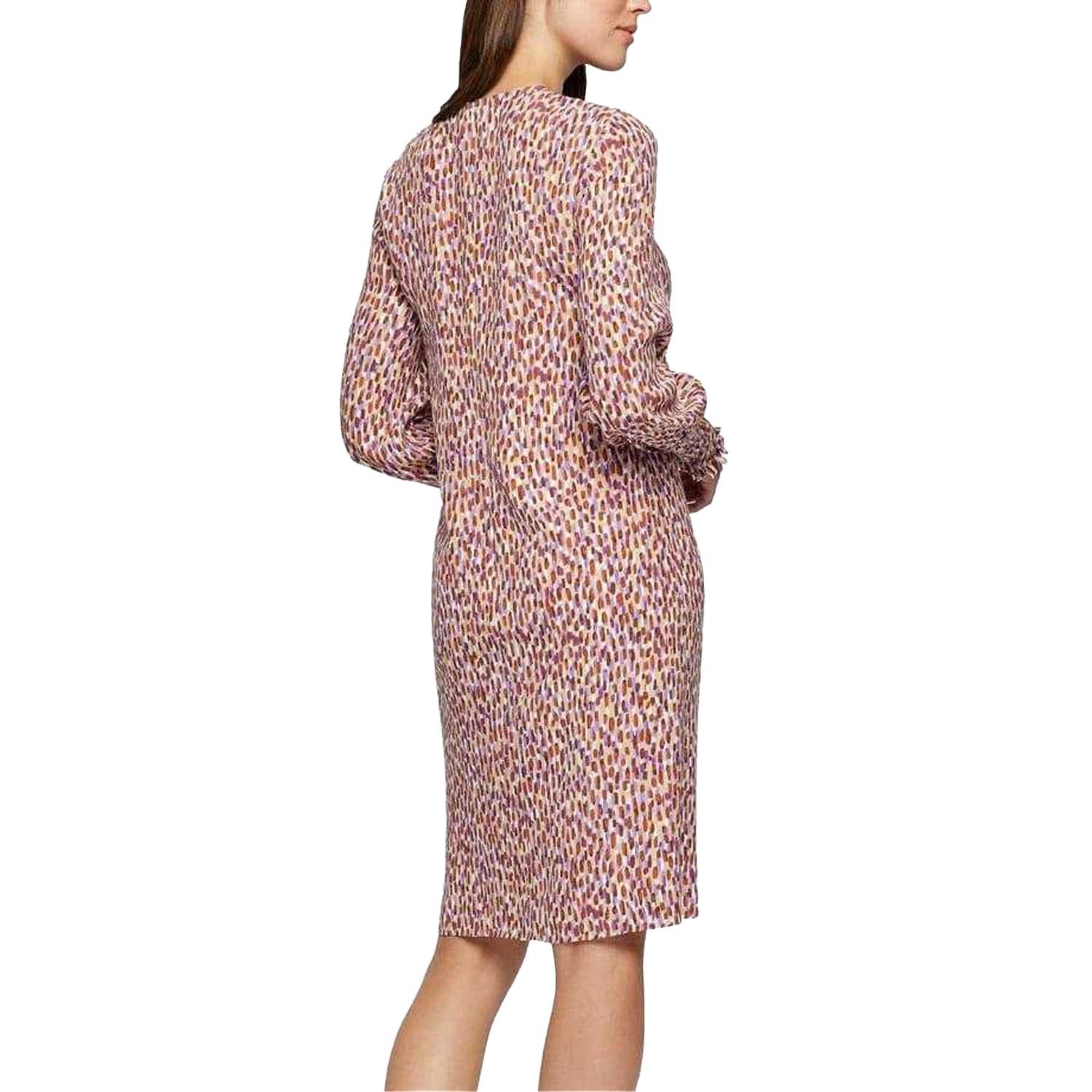 BOSS Delaca Allover Print Langarmkleid  