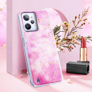 Avizar  Coque Cœur et Paillette Realme C31 Rose 