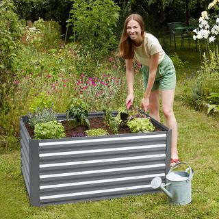 Tectake Carré potager SALVIA galavinsé 600 L - 120 x 90 x 57 cm  