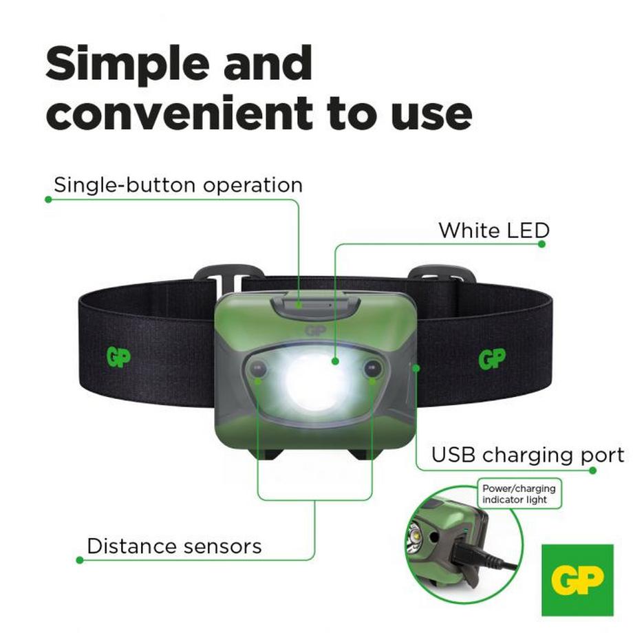 GP Batteries  Stirnlampe "CHR41" 300 Lumen GP 