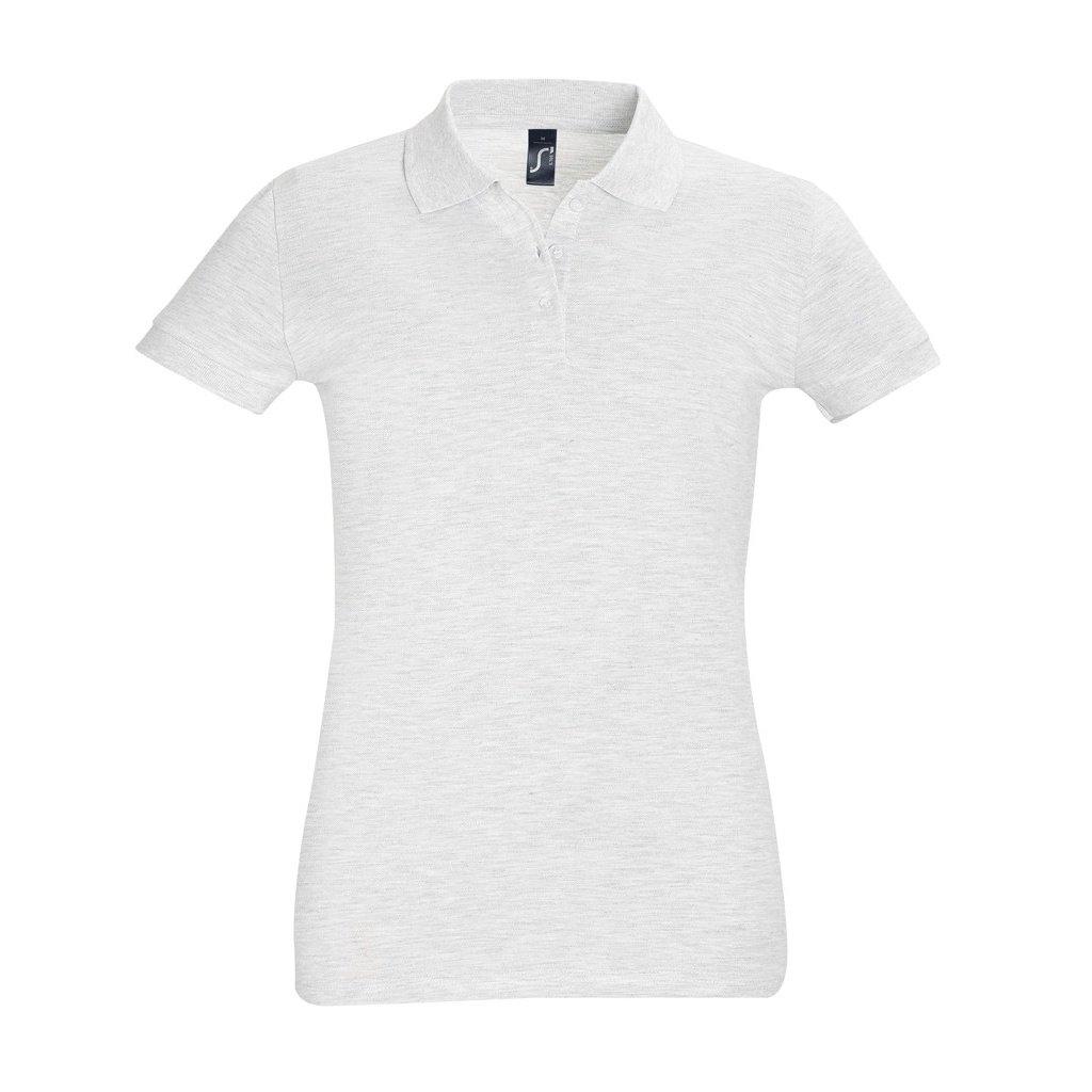 Image of Poloshirt Perfect Kurzarm Damen Grau XXL