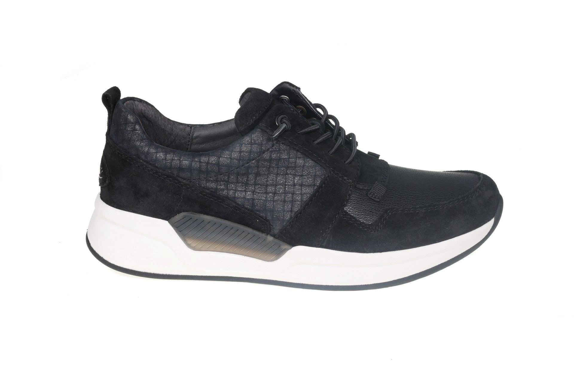 Image of Nubuk Wandersneaker Damen Schwarz 42