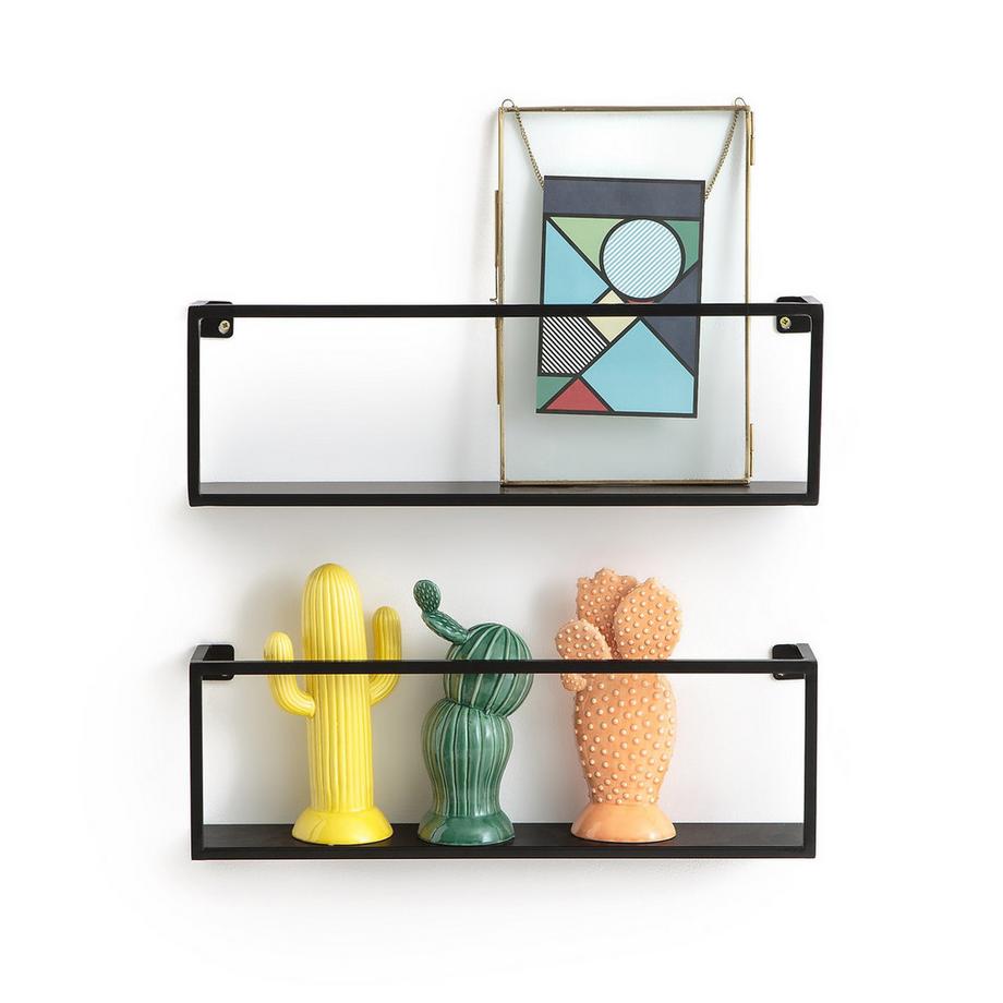 La Redoute Intérieurs 2er-Set Wandregale Metall Stahl L50 cm  