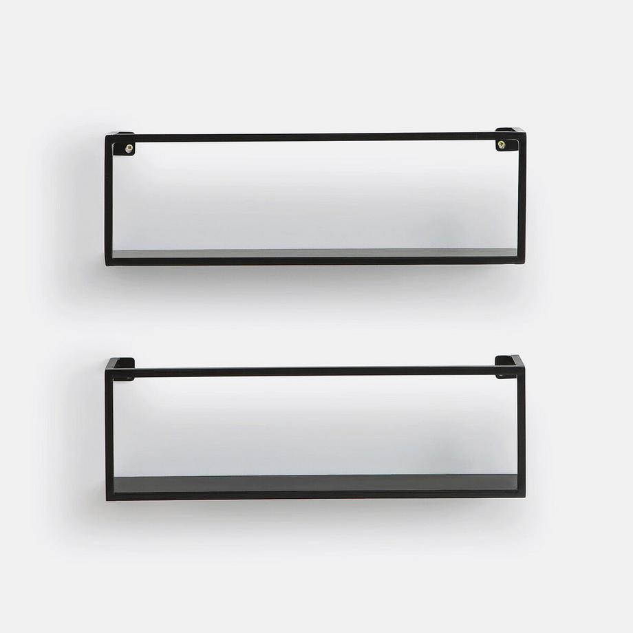 La Redoute Intérieurs 2er-Set Wandregale Metall Stahl L50 cm  