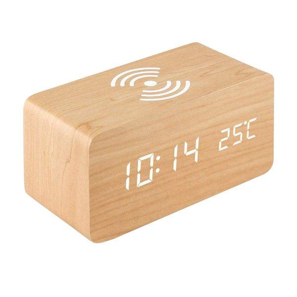 Image of Digitaler Wecker, Rechteckig - Beige Digitaler Wecker, Rechteckig - Beige