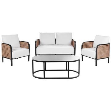 2-Sitzer Sofa mit Sesseln aus Aluminium Modern MONTEFALCO