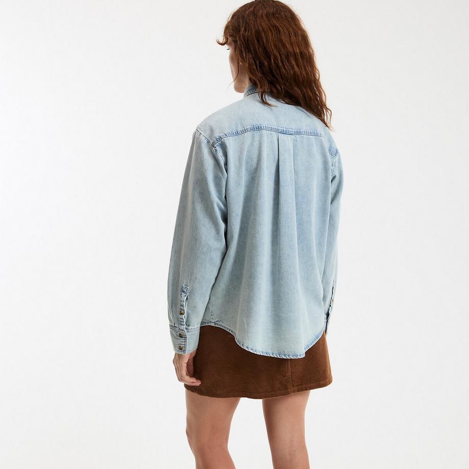 La Redoute Collections Camicia di puro cotone denim  