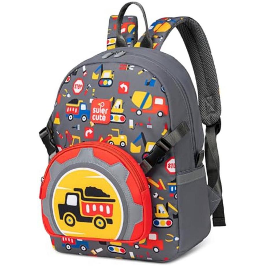 Only-bags.store Sac à dos préscolaire imprimé chantier  