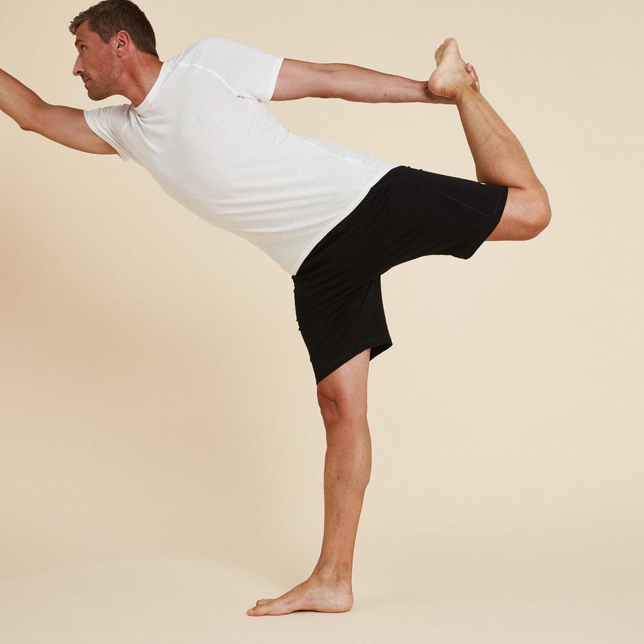 KIMJALY  Shorts uomo yoga cotone 