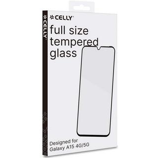 Celly  Vollglas-Displayschutz aus gehärtetem Glas für das Galaxy A15 4G / A15 5G 