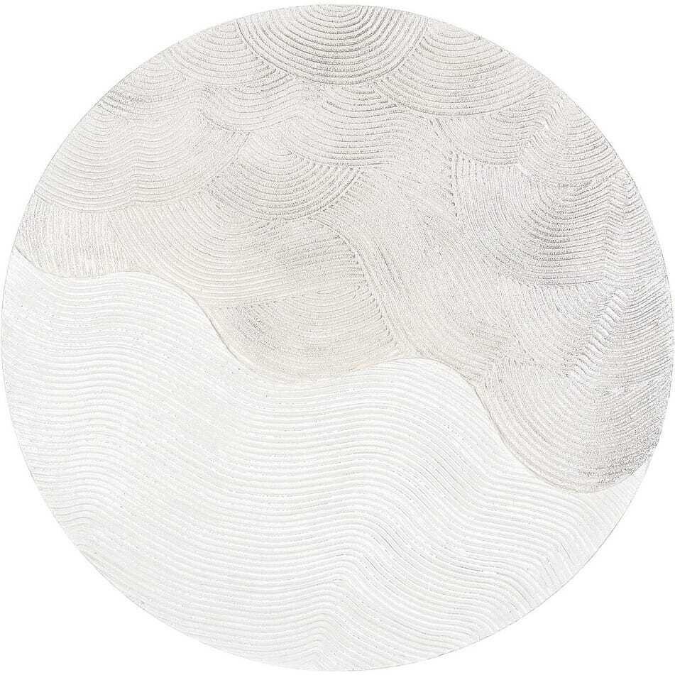 Image of Bild Texture White Waves rund 90 Bild Texture White Waves rund 90