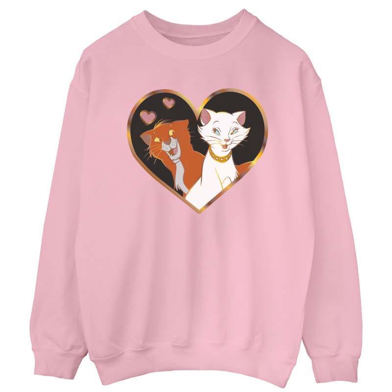 Image of The Aristocats Heart Sweatshirt Damen Pink XL