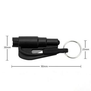 eStore  Mini martello di emergenza con coltello - nero 