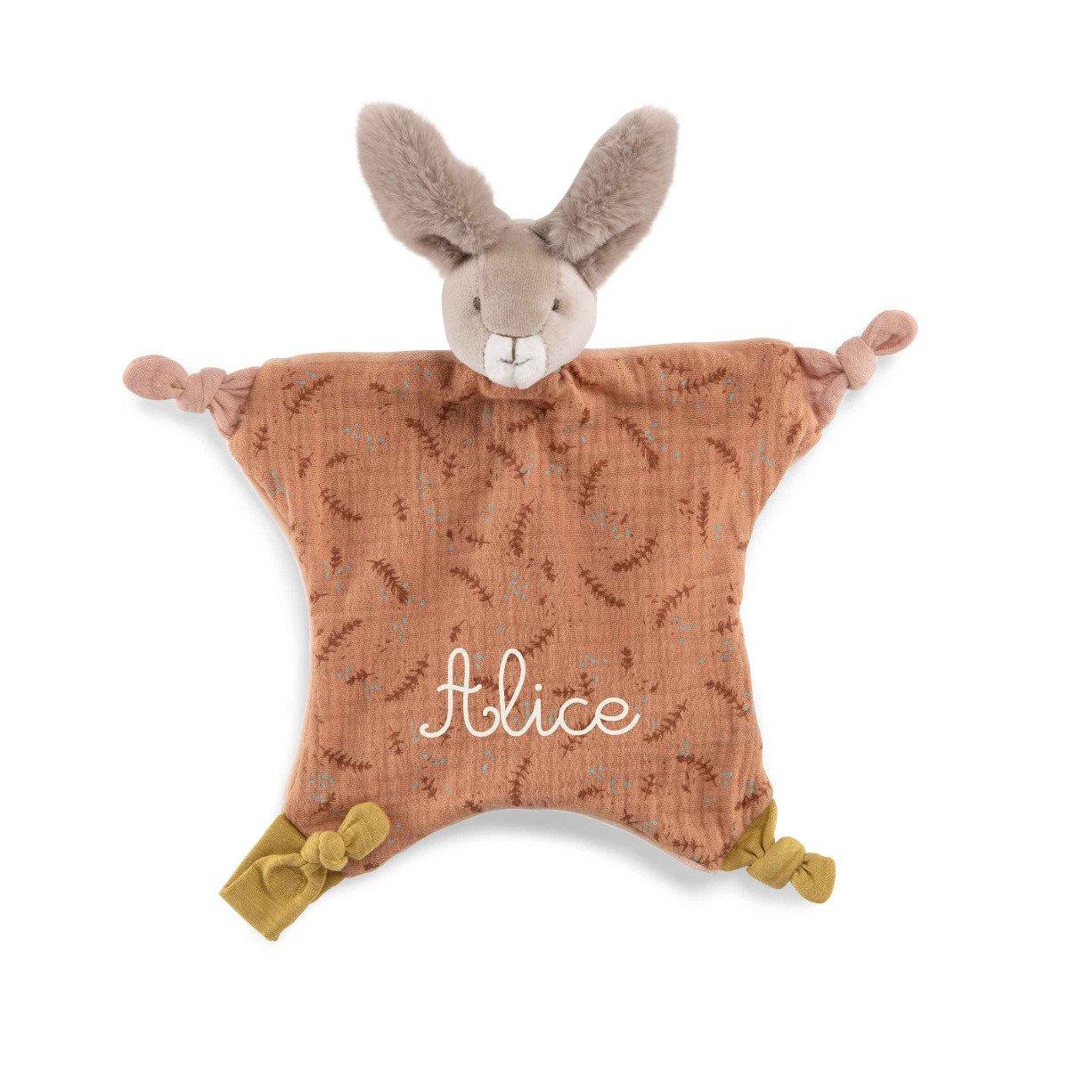 Moulin Roty  Doudou lapin couleur argile, Trois Petits Lapins, Moulin Roty 