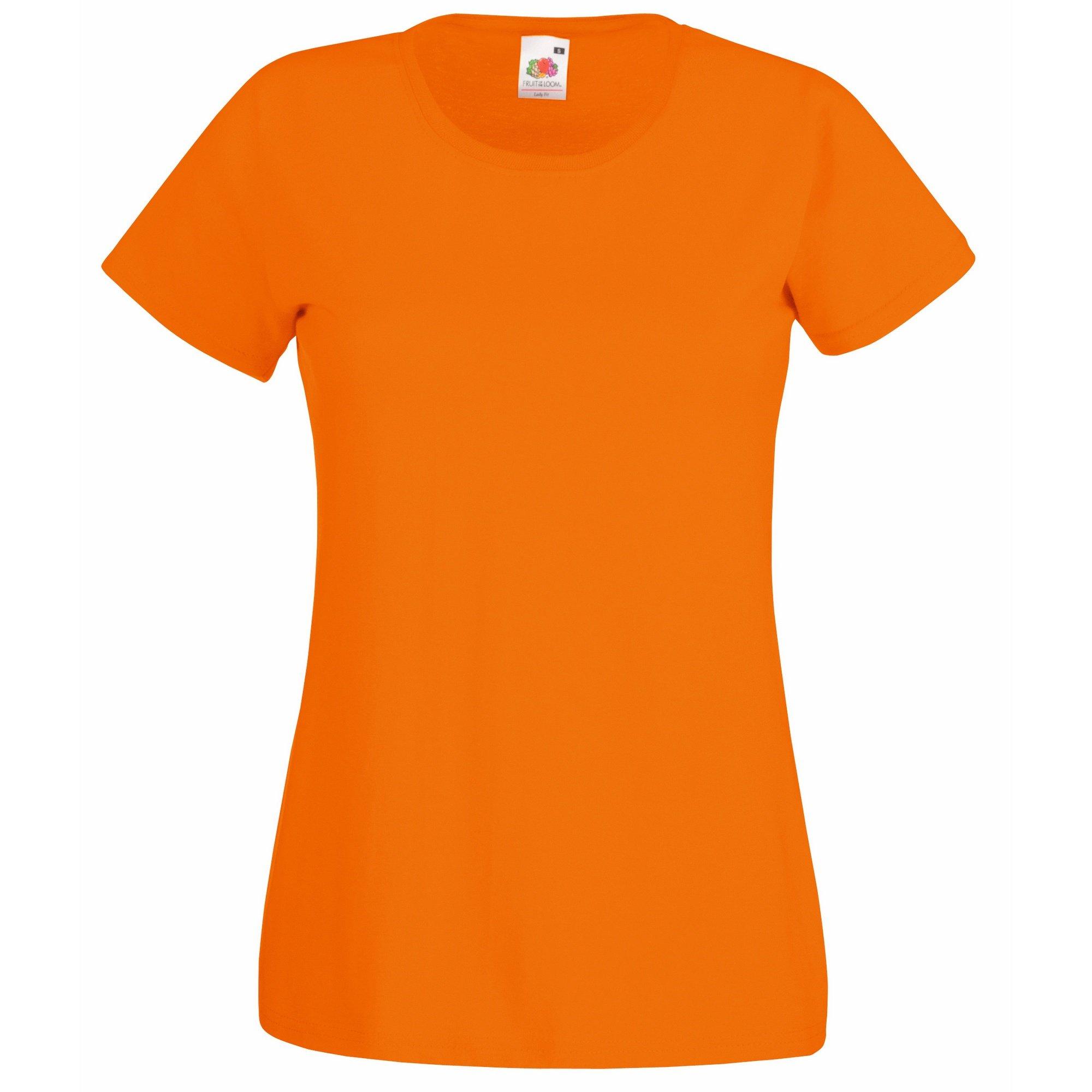 Image of Ladyfit Tshirt Damen Orange XS