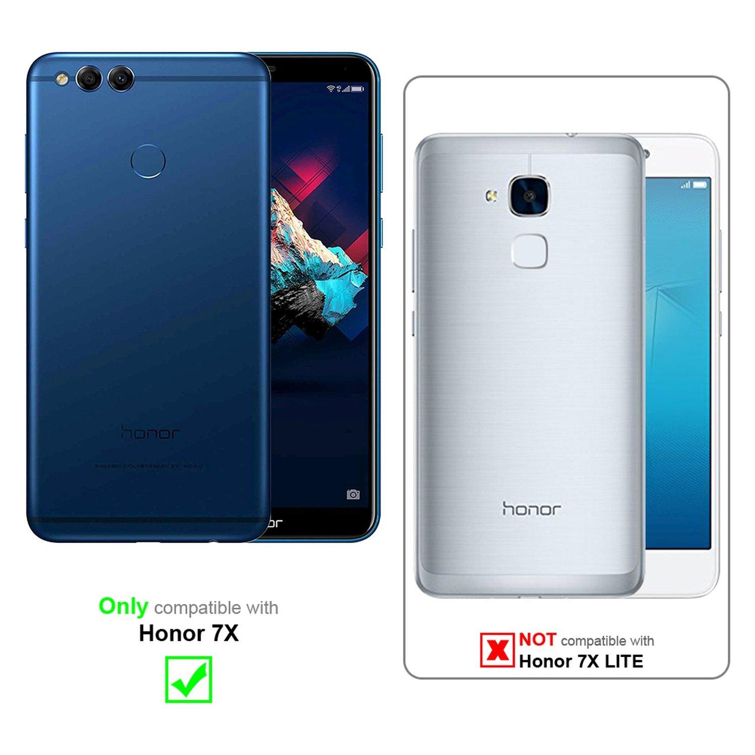 Cadorabo  Housse compatible avec Honor 7X - Coque de protection avec fermeture magnétique, fonction de support et compartiment pour carte 