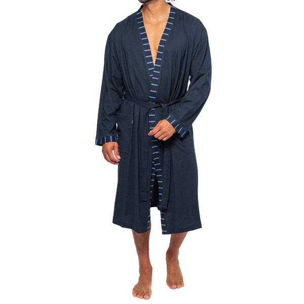 Image of Single-jersey Organic Cotton - Morgenmantel Unisex Dunkelblau M