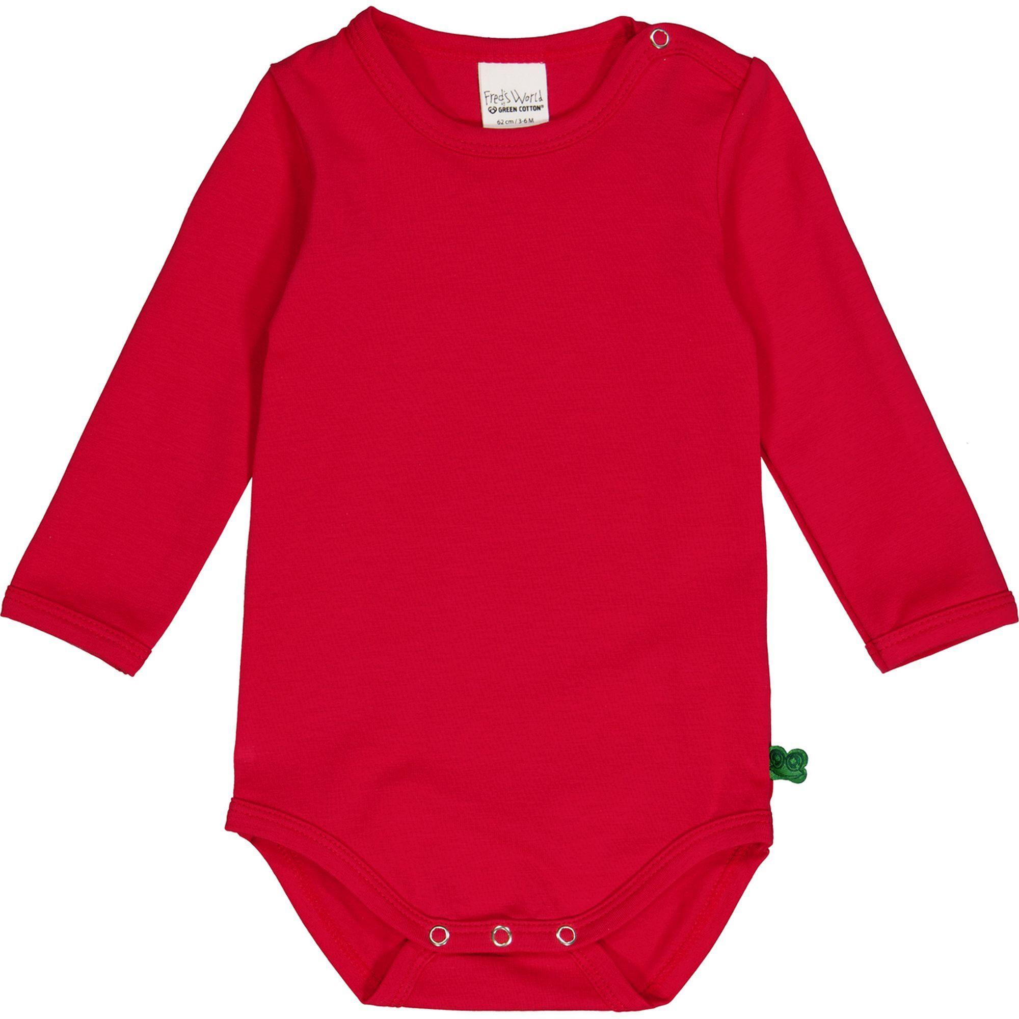 Image of Langarmbody Unisex Rot Bunt 98