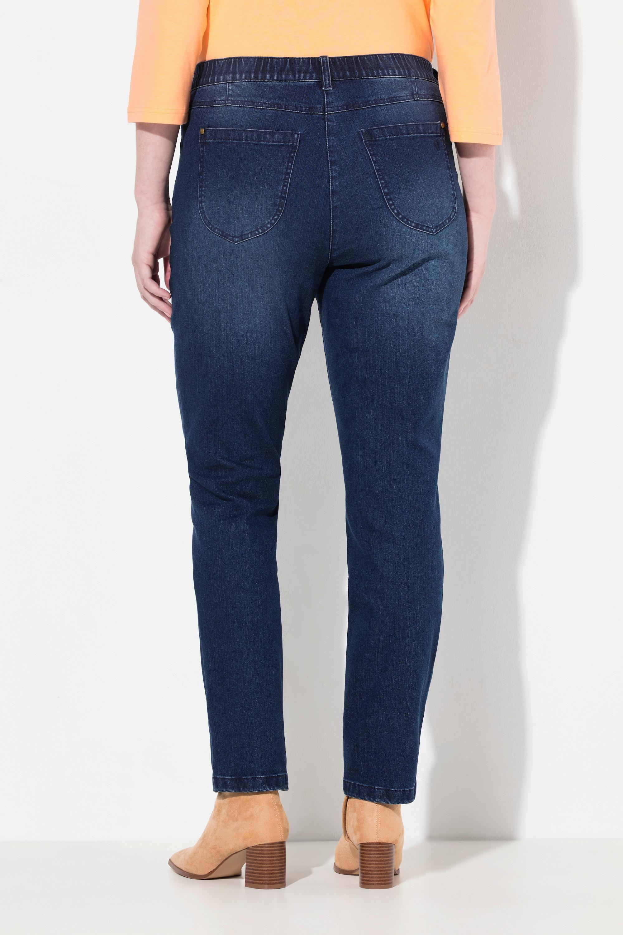 Ulla Popken Jeans Mia Ricamo Vita Comoda Denim Stretch  