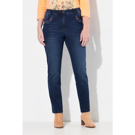 Ulla Popken Jeans Mia Ricamo Vita Comoda Denim Stretch  