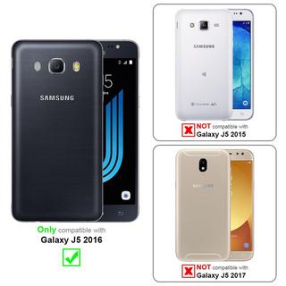 Cadorabo  Housse compatible avec Samsung Galaxy J5 2016 - Coque de protection avec fermeture magnétique, fonction de support et compartiment pour carte 