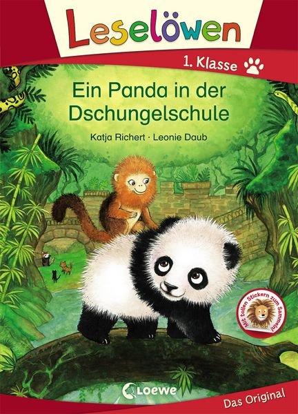 Leselöwen 1. Klasse - Ein Panda in der Dschungelschule Katja Richert Gebundene Ausgabe 