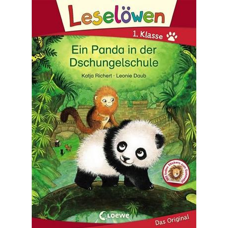 Leselöwen 1. Klasse - Ein Panda in der Dschungelschule Katja Richert Gebundene Ausgabe 