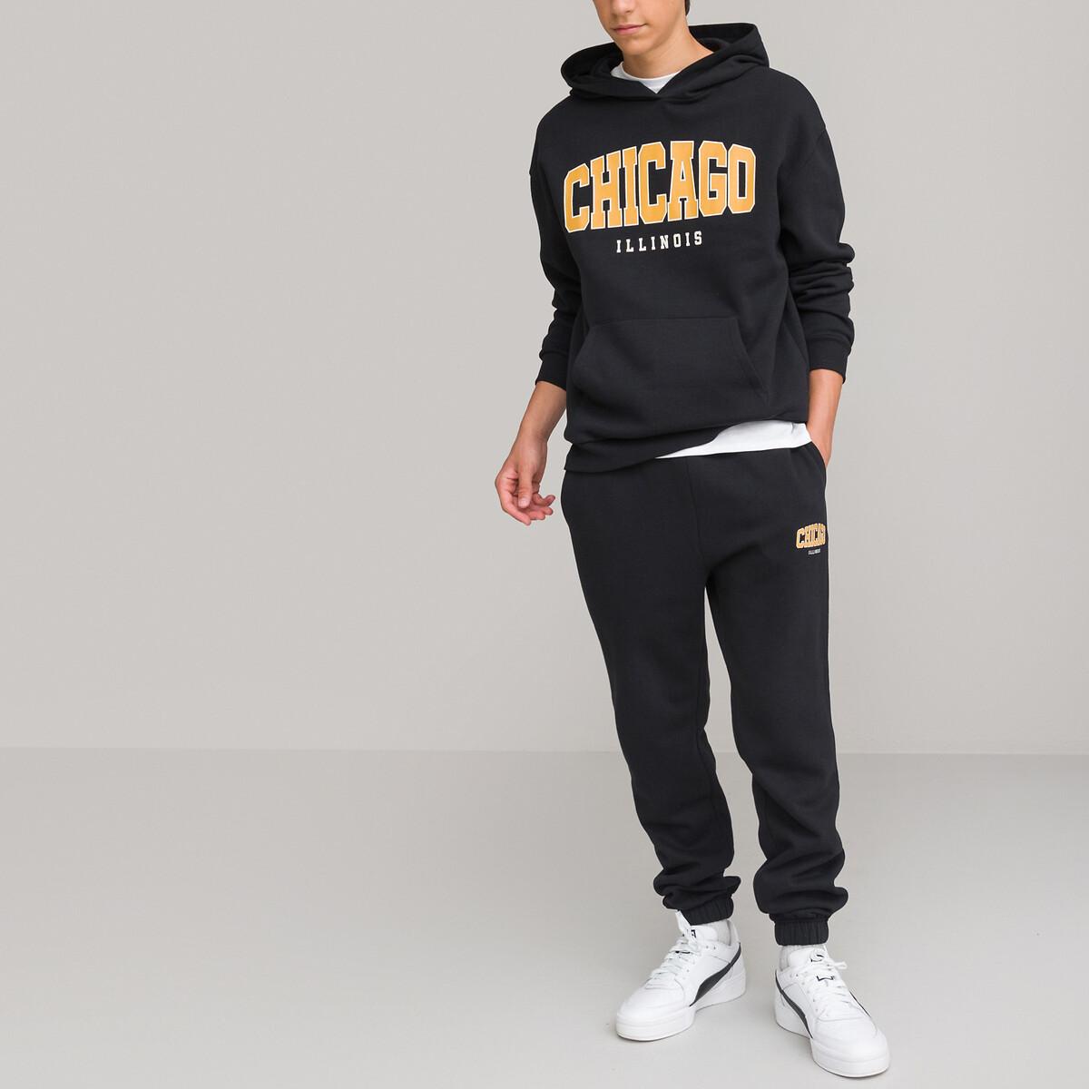 Image of Jogging-anzug Mit Schriftzug Chicago Unisex Schwarz S