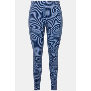 Ulla Popken  Jersey-Leggings, bedruckt, Stretchjersey, Elastikbund 