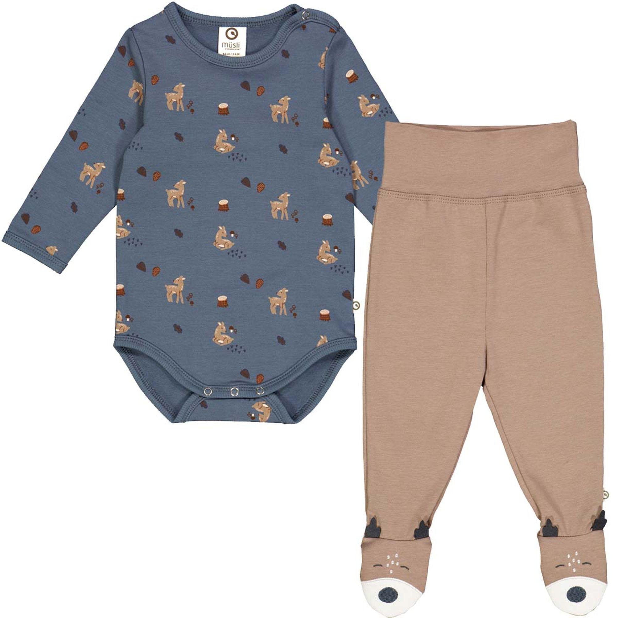 Müsli by Green Cotton  Set aus Langarmbody und Babyhose 