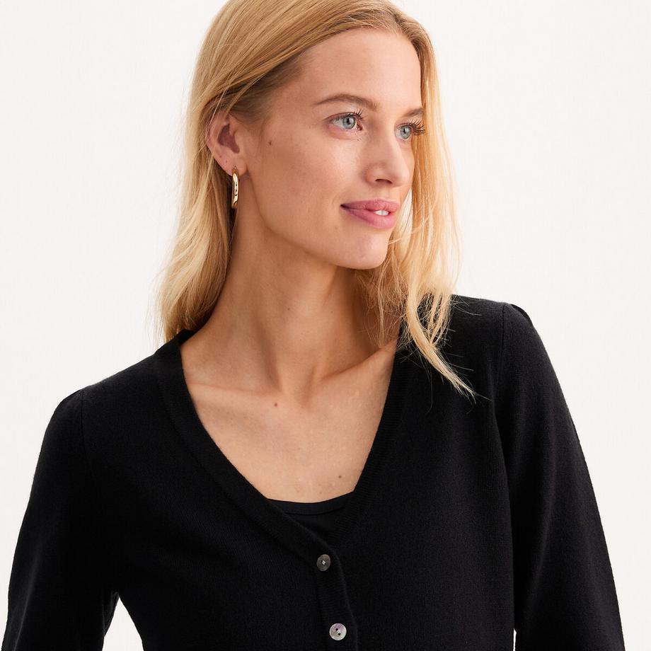 La Redoute Collections Cardigan Scollo a V in Maglia Fine  