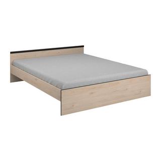 Vente-unique Bett mit Stauraum 160 x 200 cm - 2 Schubladen & 1 Ablagefach - Holzfarben - PABLO  