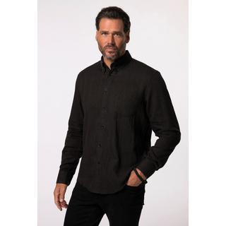 JP1880  Camicia a righe con maniche lunghe, colletto button-down e vestibilità moderna, fino alla tg. 8XL 