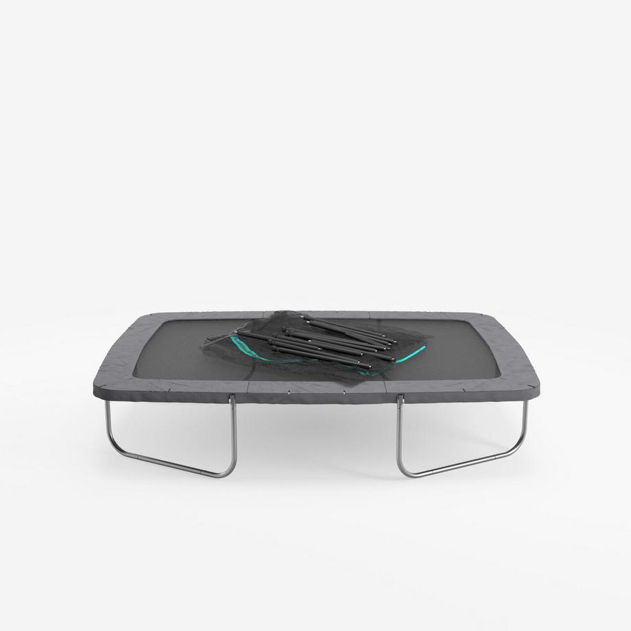 DOMYOS Trampolin rechteckig mit Sicherheitsnetz 520  
