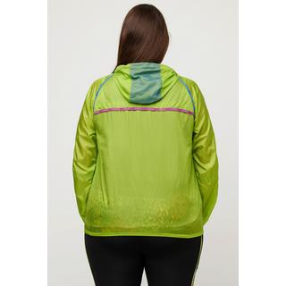 Ulla Popken  Funktionsjacke, Kapuze, 2-Wege-Zipper, wasserabweisend 