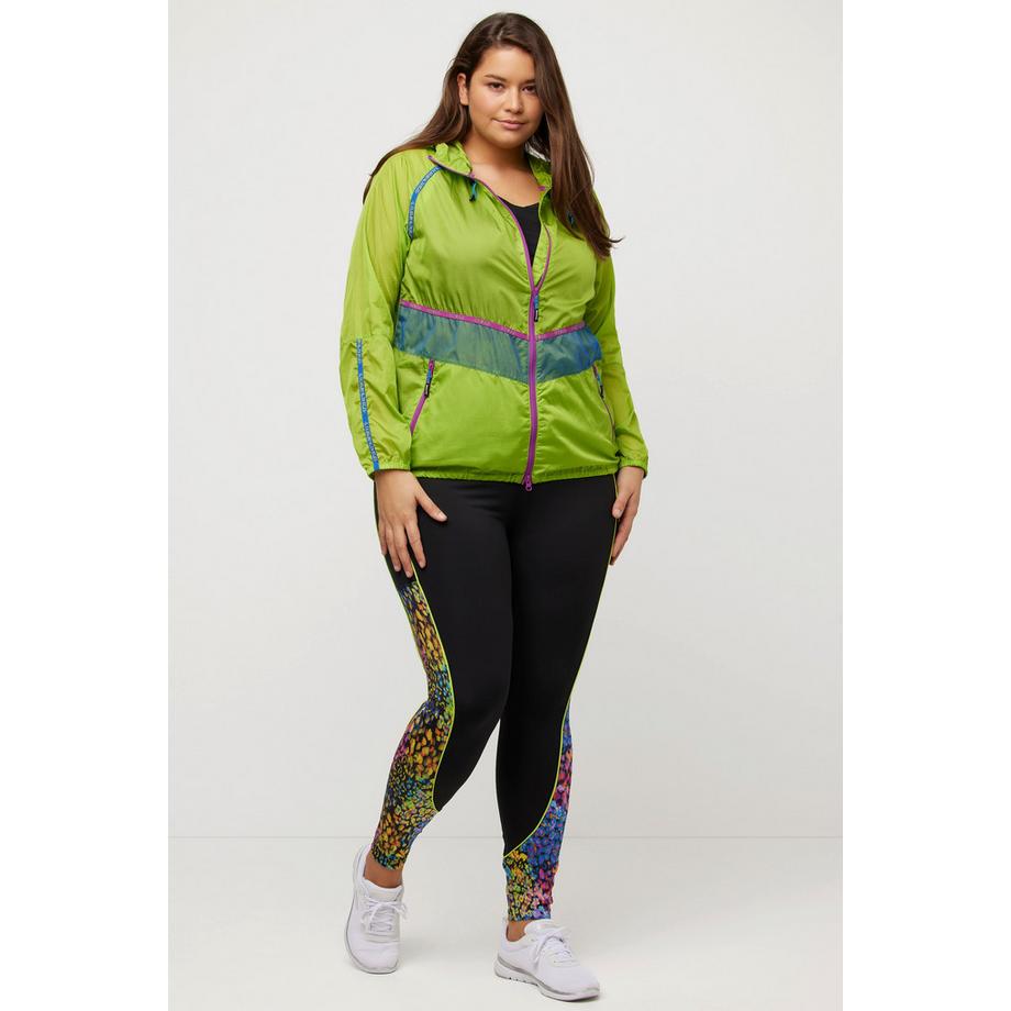 Ulla Popken Veste Fonctionnelle Capuche Fermeture Éclair Double Sens Déperlante  