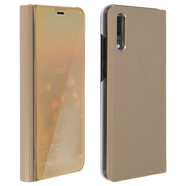 Image of Clear View Flip Cover Huawei P20 Gold