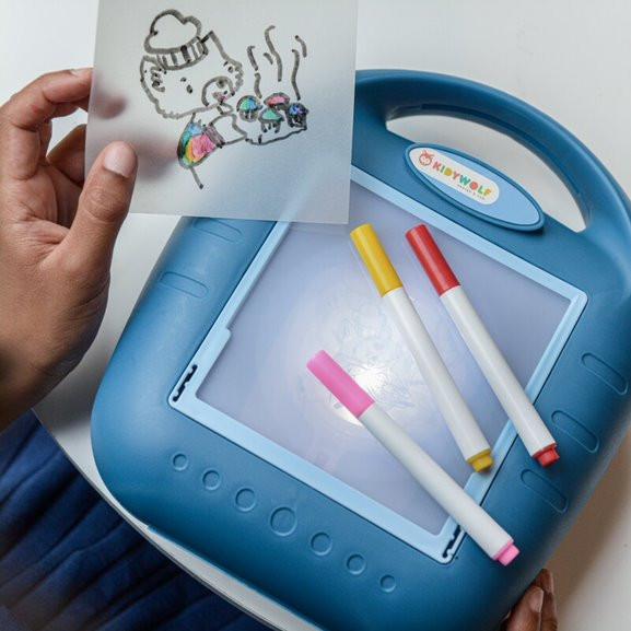 Image of Kidydraw - Portable drawing projection box Königsblau