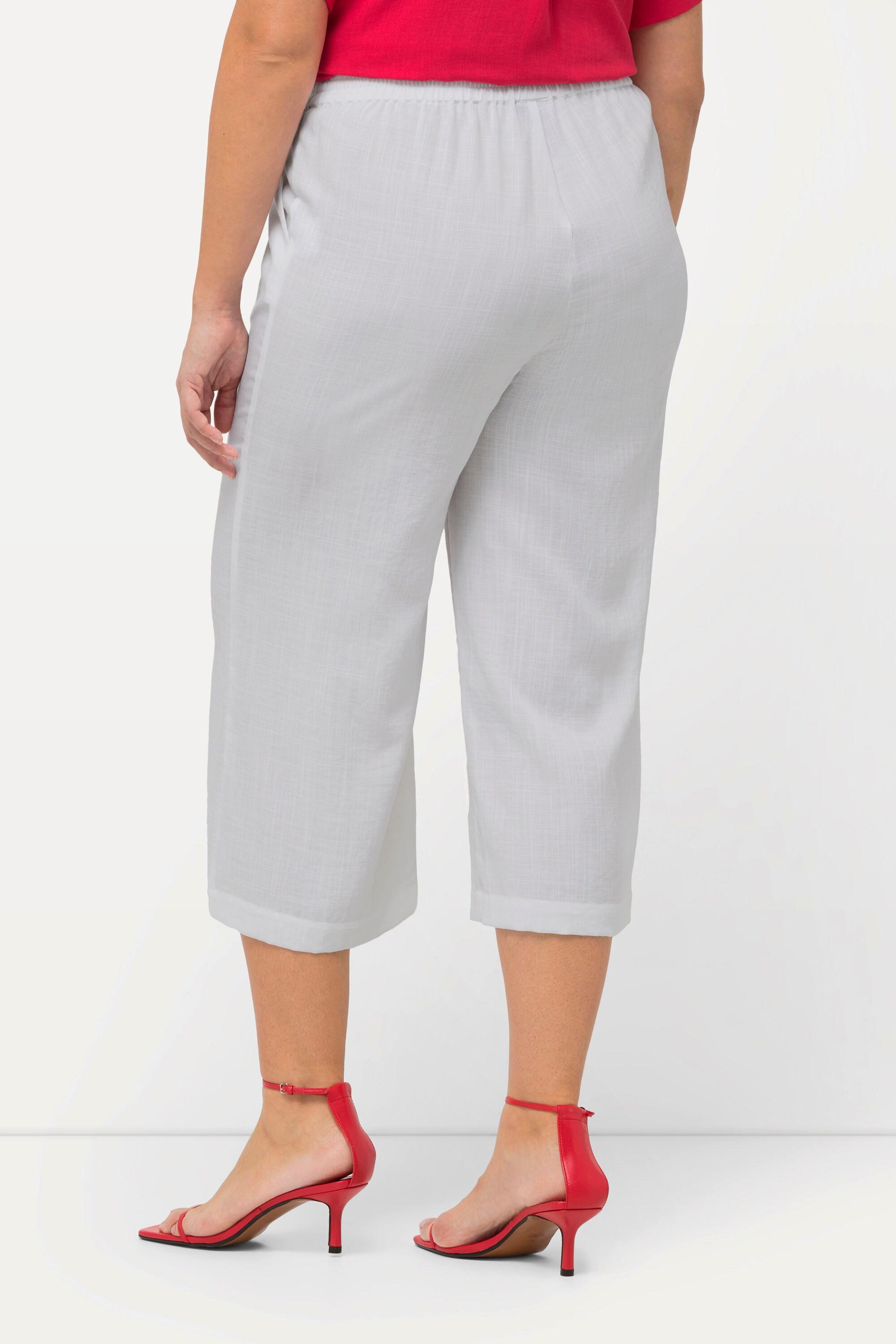 Ulla Popken  Jupe-culotte longueur mollet, jambe large et taille élastique 